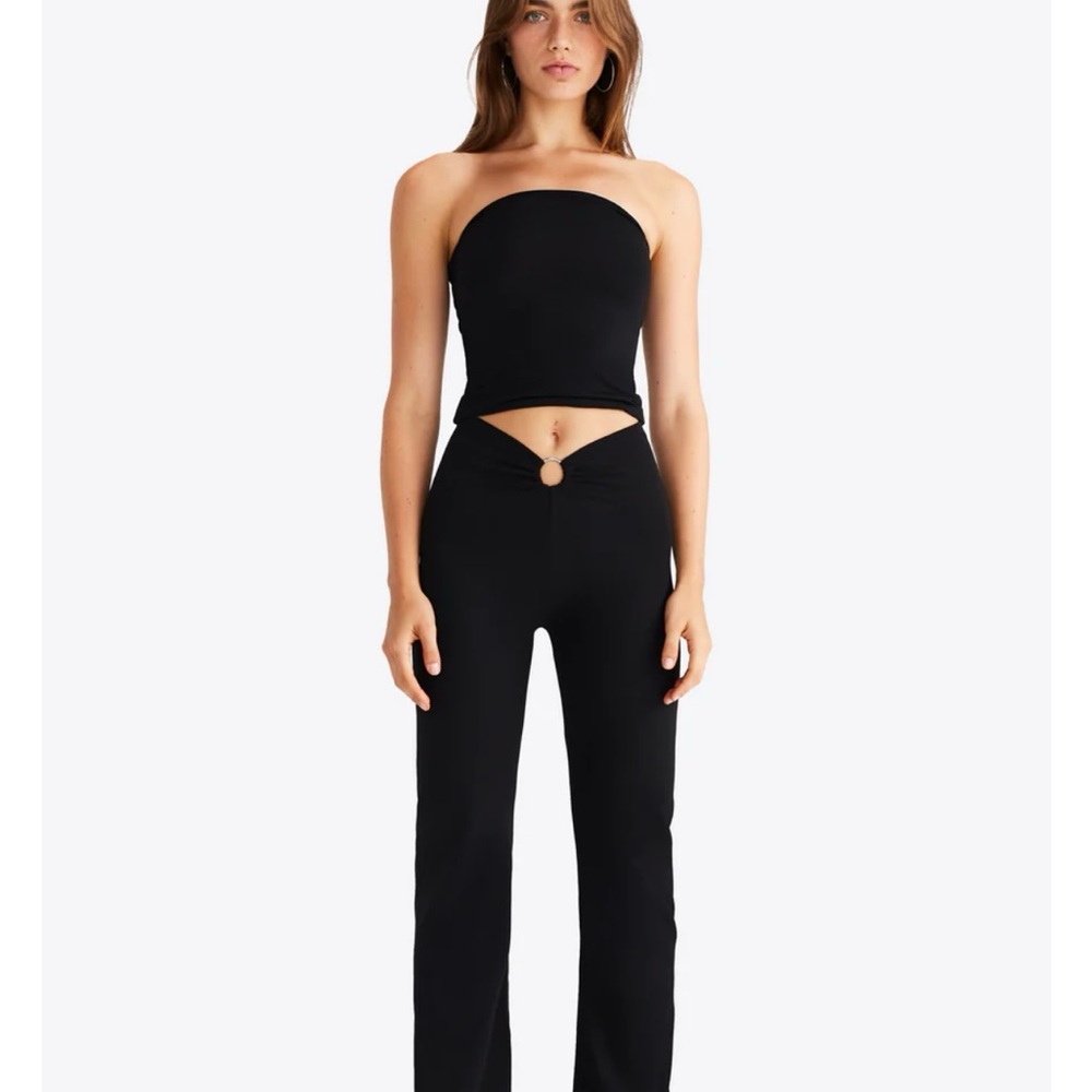 Susamusa black O ring trousers
